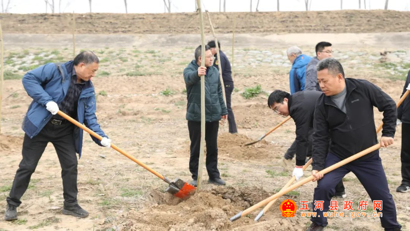 五河縣直機(jī)關(guān)干部職工開(kāi)展義務(wù)植樹(shù)活動(dòng)